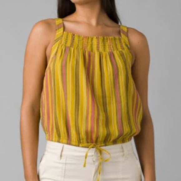 NWT Prana Little Palm Cami Leapfrog Stripe Size Small - Picture 3 of 3